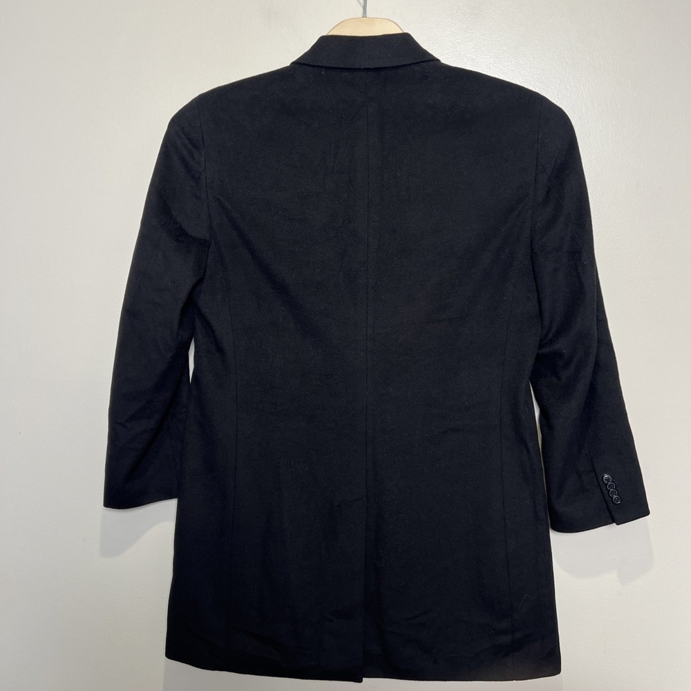 Kenneth Cole Reaction Men's Wool Overcoat Black R42 Peacoat Classic Timeless - Picture 5 of 10